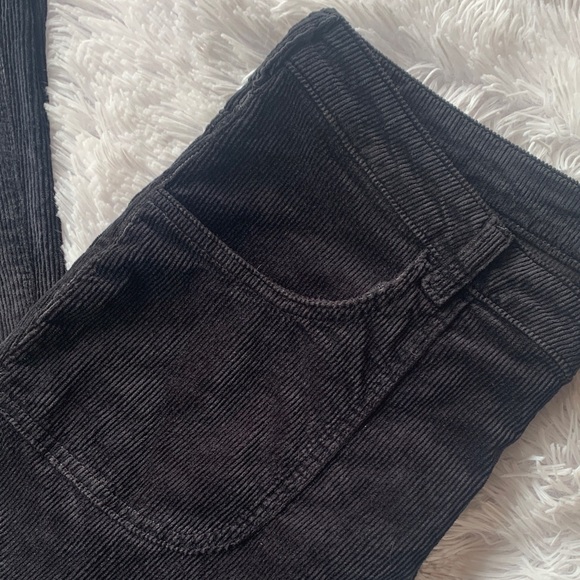 Pilcro Black Corduroy Flare & Wide Leg Jeans - Picture 2 of 16